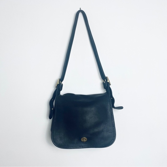 Vintage Coach Stewardess Bag in black leather - Picture 2 of 13